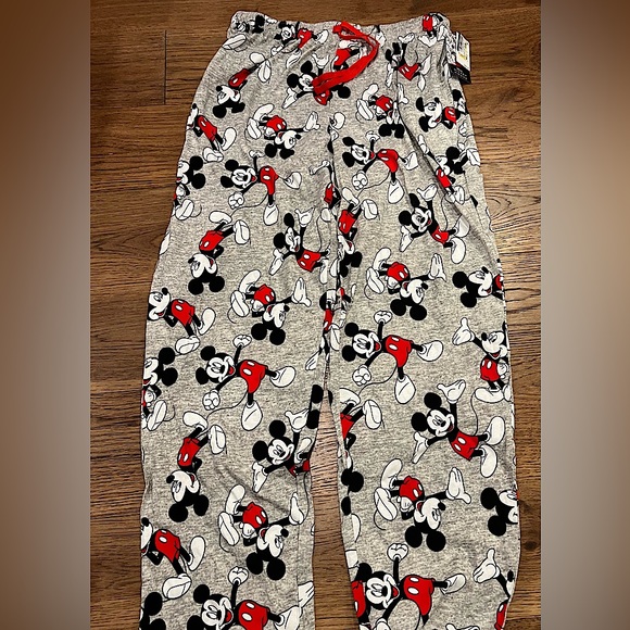 Men's Disney Mickey Mouse Knit Pajama Pants - Gray L - Picture 2 of 3
